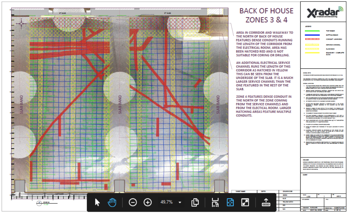 An example from an Xradar pre-design report