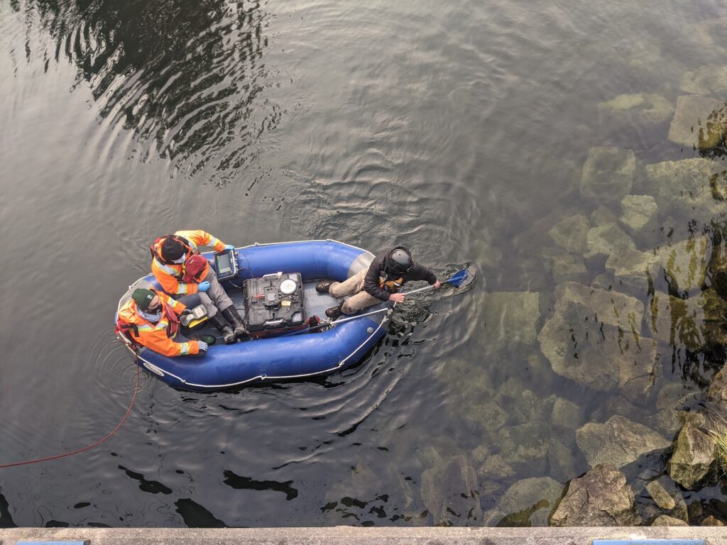 Conducting the survey at slack tide meant for easier control and accuracy