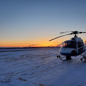 Using helicopters for remote ESA work in Fort St John