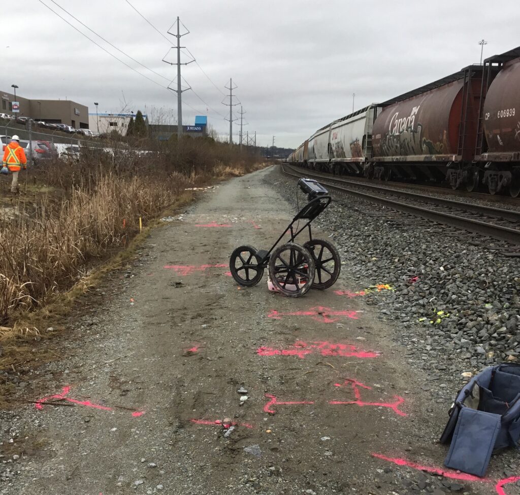 Using GPR to locate utilities