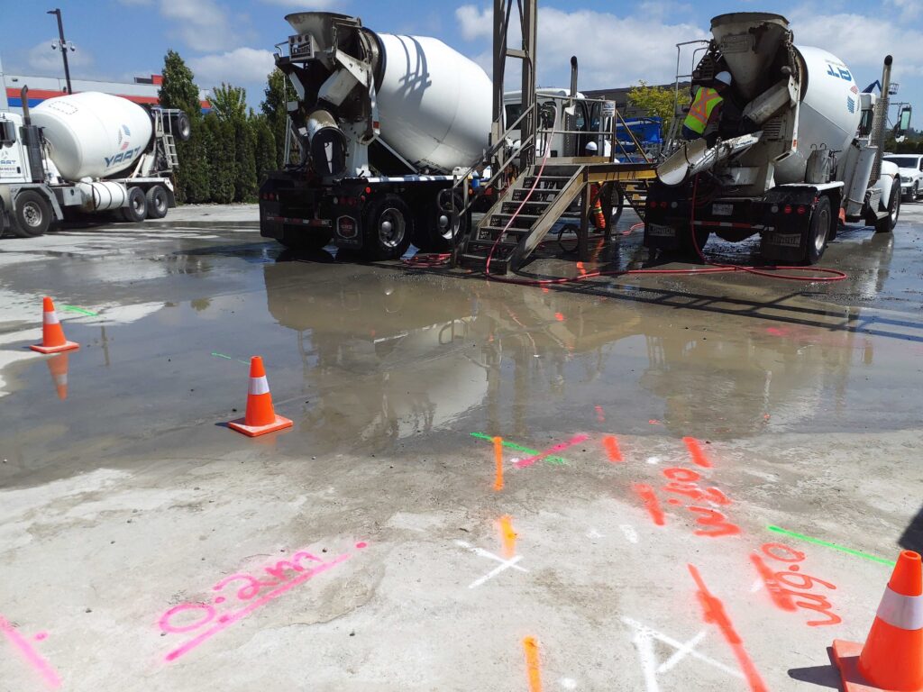 Utility Locate marks